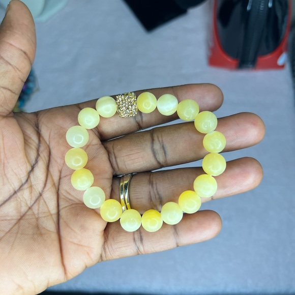 Hand Crafted Jewelry Yellow Jasper Bracelet Poshmark